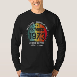 Camiseta Absolutamente Incrível Desde Outubro De 1973 Homem