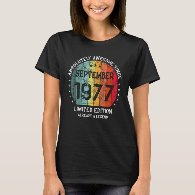 Camiseta Absolutamente Incrível Desde Setembro De 1977 Home (Frente)