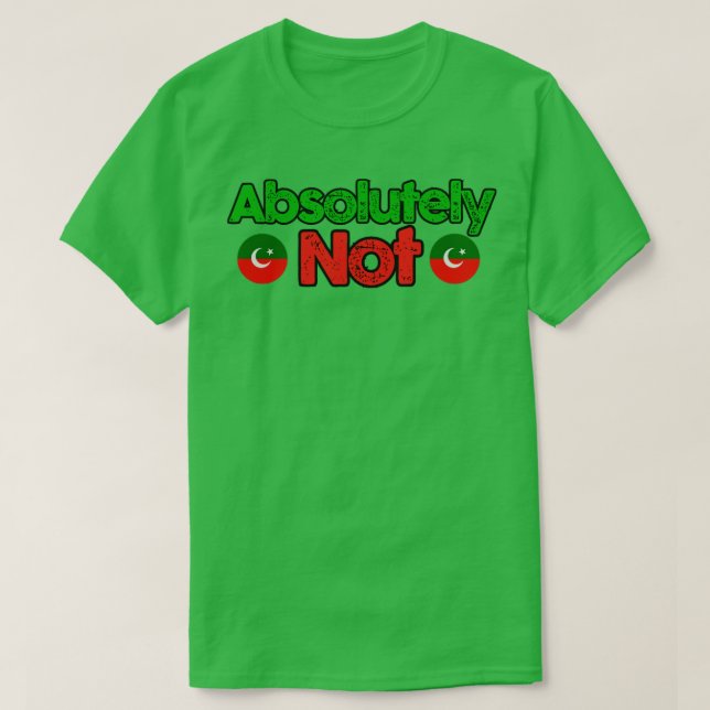Camiseta absolutamente não imran khan (Frente do Design)