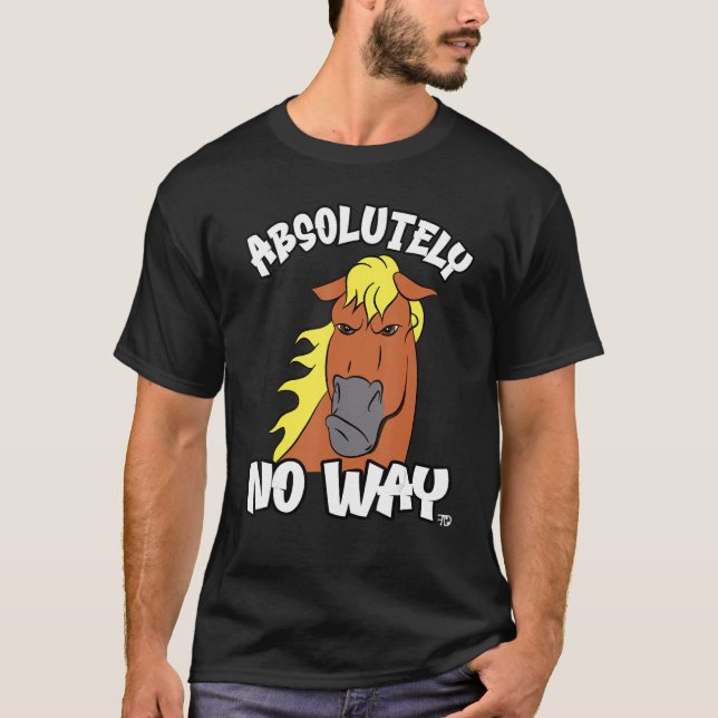 Camiseta Absolutamente nenhuma forma de Haflinger isabel ca (Frente)