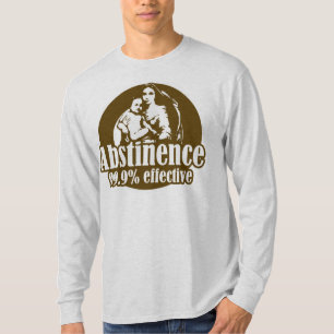Camiseta Abstinência 99% Humor Religioso Eficaz