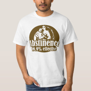 Camiseta Abstinência 99% Humor Religioso Eficaz