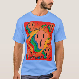 Camiseta Abstr abstrato Horror Imagination Trabalho de arte