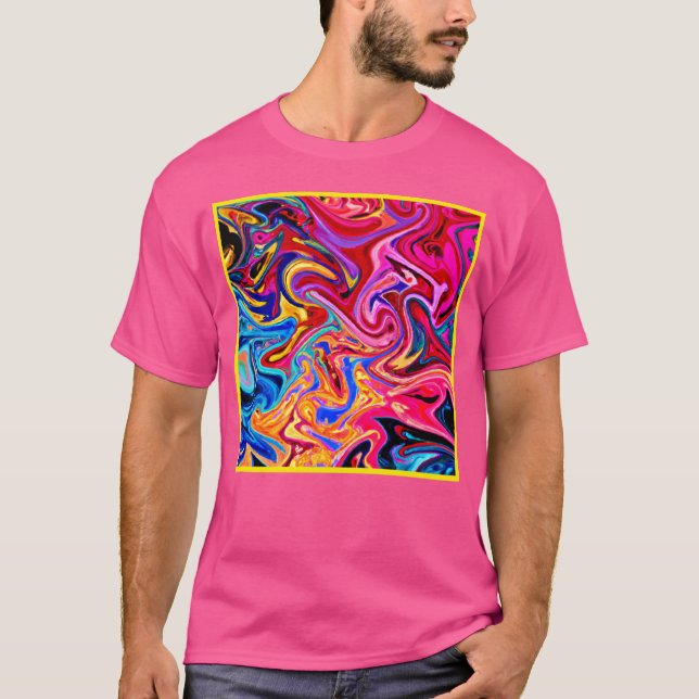 Camiseta Abstração de Embarque para Impacto Visual (Frente)