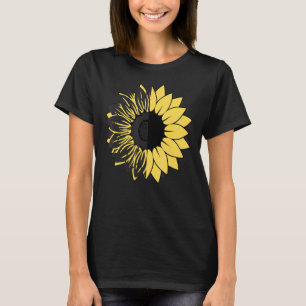 Camiseta Abstração Do Girassol No Amarelo E No Negro Ii