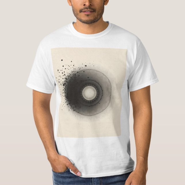 Camiseta Abstração Simbólica: Visualizando Dissolução e  (Frente)