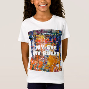 Camiseta Abstração vívida - Caos de Tintas de Óleo no Pa do