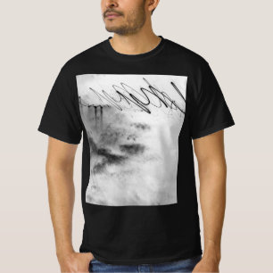 Camiseta Abstract Black and White Light Trails Long Exposur