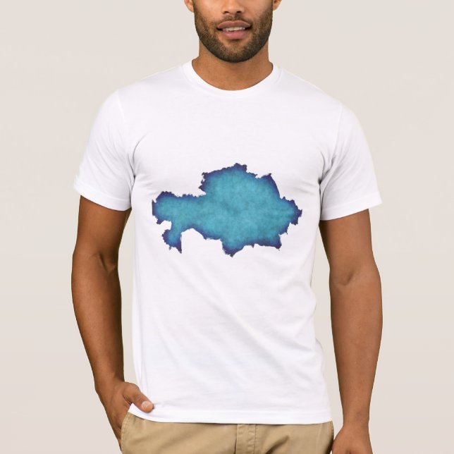 Camiseta Abstract Blue Watercolor Men’s T-Shirt (Frente)