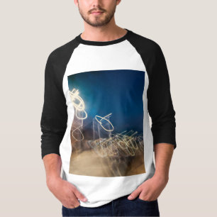 Camiseta Abstract Intentional Camera Movement Night Light T