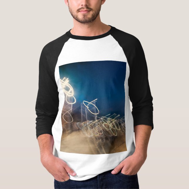 Camiseta Abstract Intentional Camera Movement Night Light T (Frente)