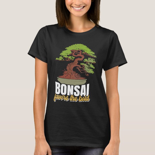 Camiseta Abstract Pleasant Patience Of Bonsai Quote (Frente)