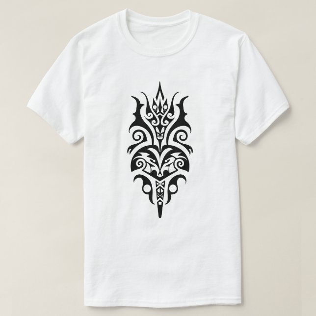 Camiseta Abstract Tribal Tattoo Design (Frente do Design)