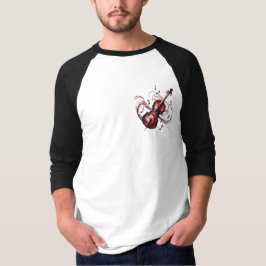 Camiseta Abstract violin 3/4 sleeve basic raglan
