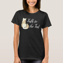 Camiseta Abstrata de Gato Amarelo Dourado Fale com