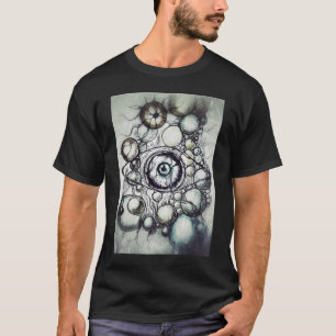 Camiseta Abstrata de Percepção Ocular Neurográfica