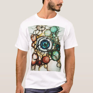 Camiseta Abstrata de Percepção Ocular Neurográfica
