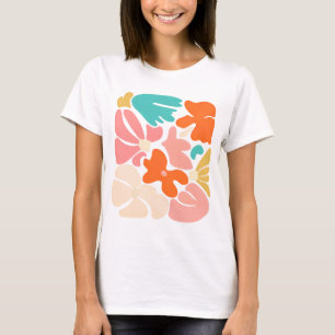 Camiseta Abstrata Modern Blooms – Forma Floral Col