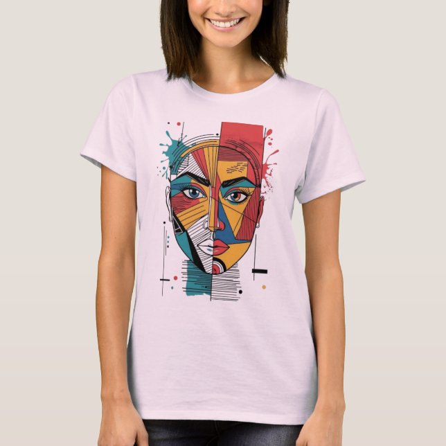 Camiseta abstrato (Frente)