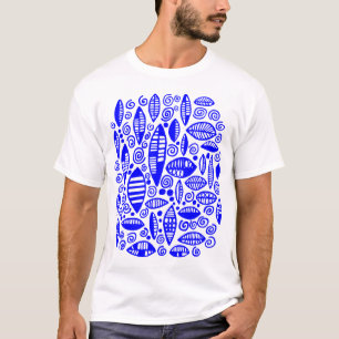 Camiseta Abstrato 100813 - Azul
