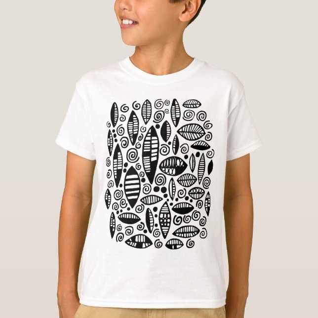 Camiseta Abstrato 100813 - Preto (Frente)
