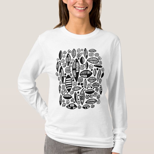 Camiseta Abstrato 100813 - Preto (Frente)