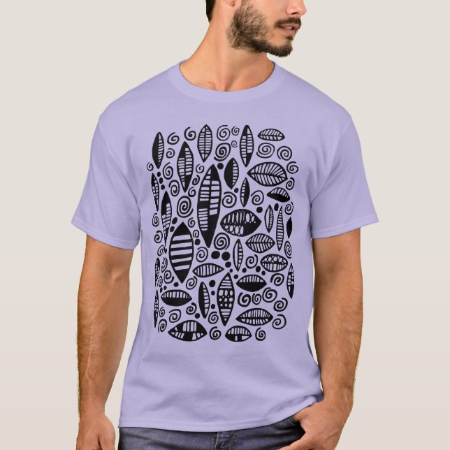 Camiseta Abstrato 100813 - Preto (Frente)
