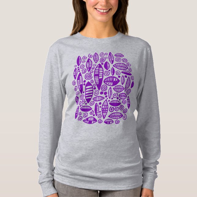 Camiseta Abstrato 100813 - Roxo (Frente)
