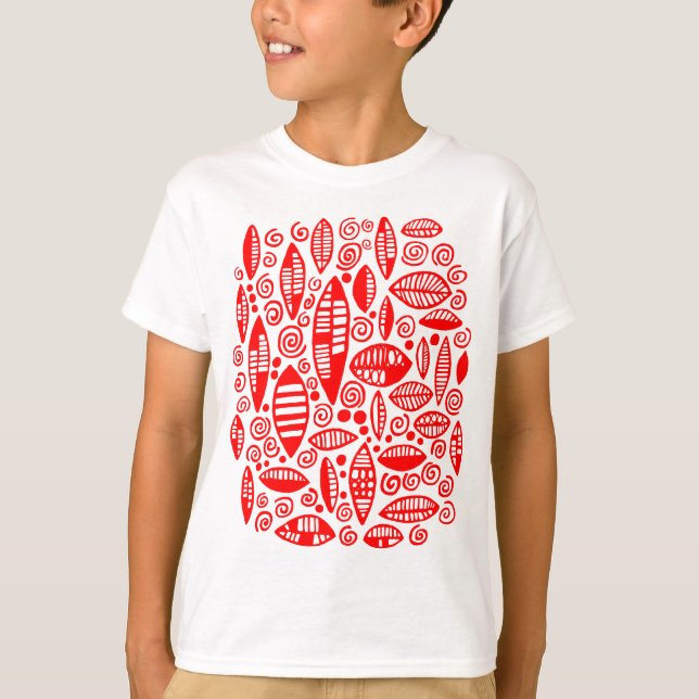 Camiseta Abstrato 100813 - Vermelho (Frente)