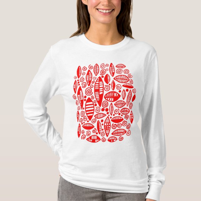 Camiseta Abstrato 100813 - Vermelho (Frente)