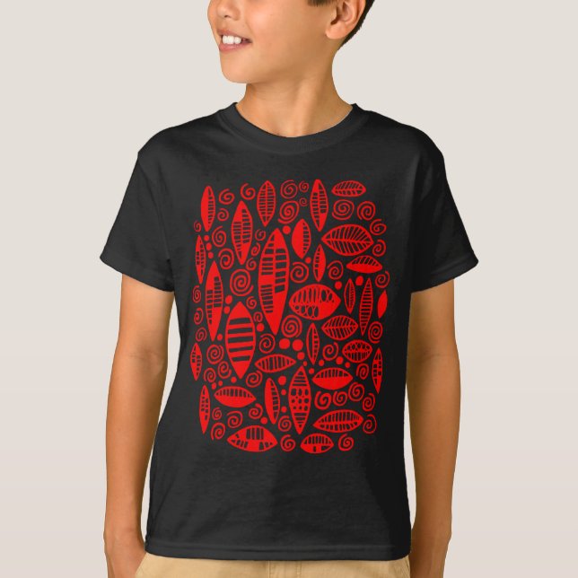 Camiseta Abstrato 100813 - Vermelho (Frente)