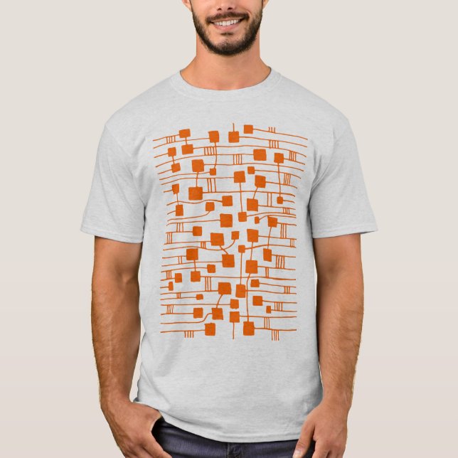 Camiseta Abstrato 111211 - Laranja (Frente)