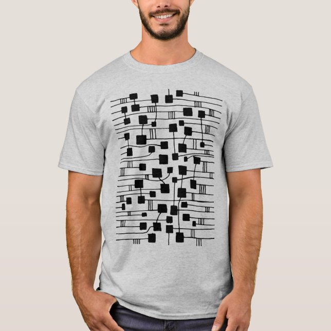 Camiseta Abstrato 111211 - Preto (Frente)