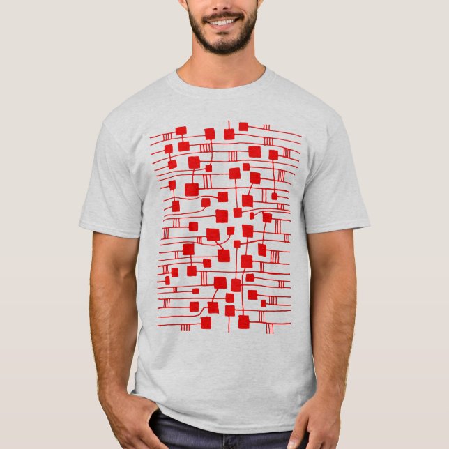 Camiseta Abstrato 111211 - Vermelho (Frente)