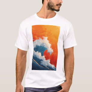 Camiseta Abstrato 2D Vetor Semi-Realismo Pop de T-Shirt