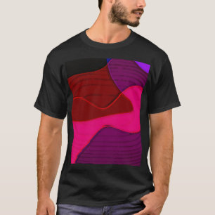 Camiseta Abstrato 328 - Cor-de-rosa púrpura