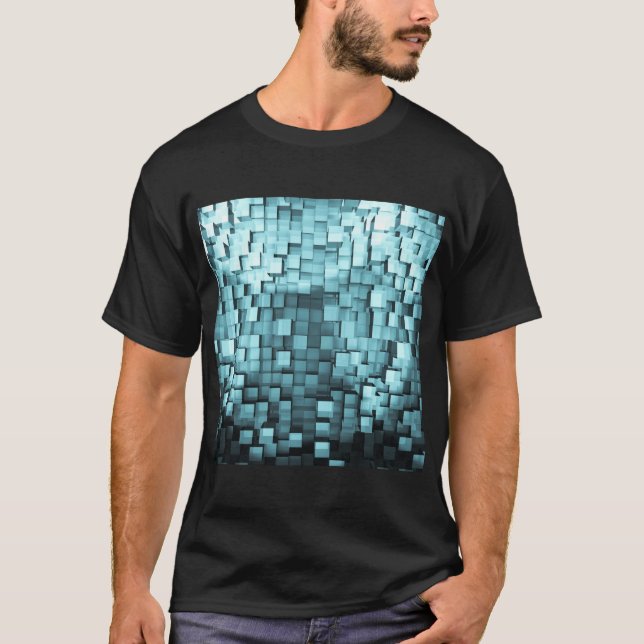 Camiseta Abstrato 3D Cubos (Frente)