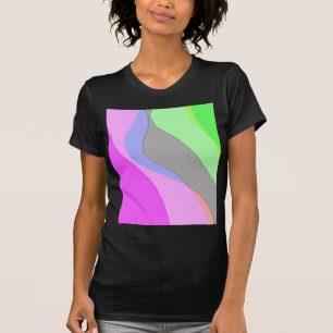 Camiseta Abstrato 703 - Cor-De-Rosa E Verde