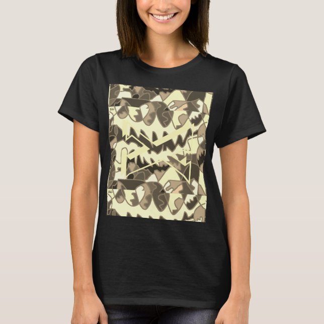 CAMISETA ABSTRATO AFRICANO - ARTE ABORIGINAL (Frente)
