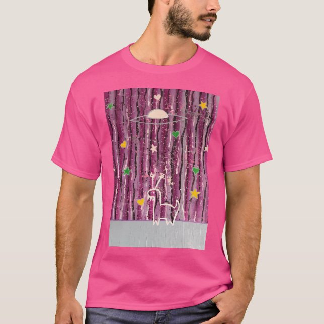 Camiseta Abstrato Alienígena Dino (Frente)
