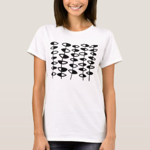 Camiseta Abstrato alterno das folhas