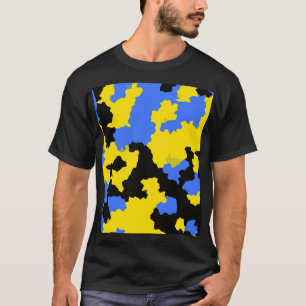 Camiseta Abstrato Amarelo-Amarelo-moderno Design de padrão 