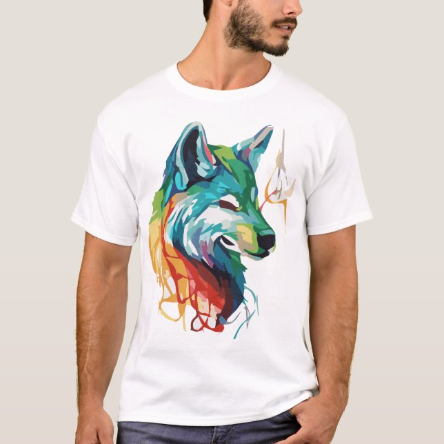 Camiseta Abstrato-animal-digital-vetor-art-11210233-307 (Frente)