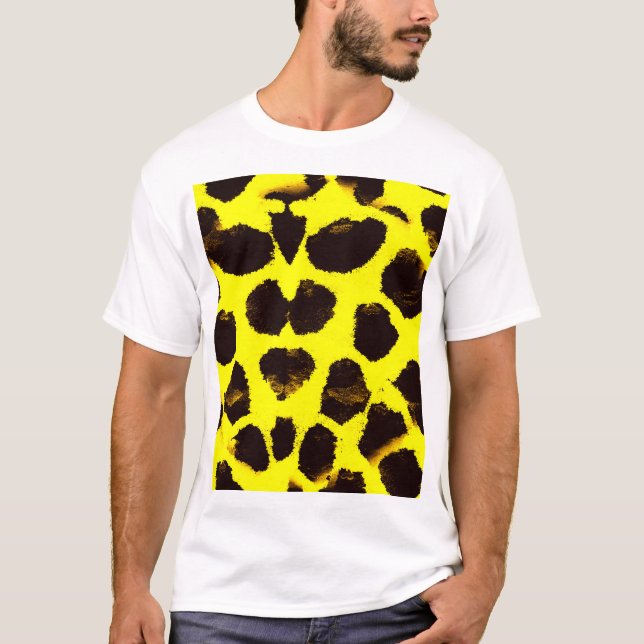 Camiseta Abstrato Animal Print Lepard Watercolor (Frente)