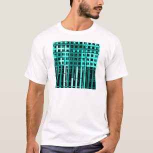 Camiseta Abstrato Aqua Green Parking Garage