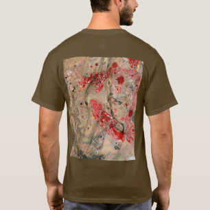 Camiseta Abstrato Art Brown Color Modelo Personalizar