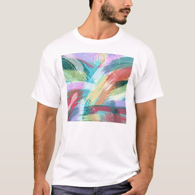 Camiseta Abstrato Art Pastel (Frente)