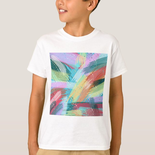 Camiseta Abstrato Art Pastel (Frente)