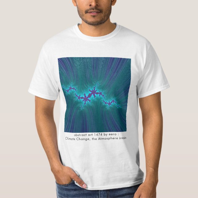 Camiseta Abstrato Art por eero Climate Change Atmosphere... (Frente)