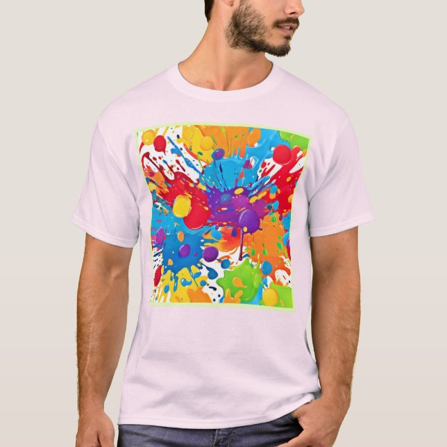 Camiseta Abstrato Art Splash (Frente)